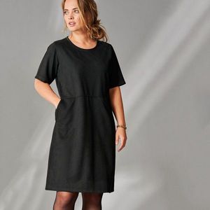 Blancheporte Krátke šaty s krátkymi rukávmi čierna 58 vyobraziť