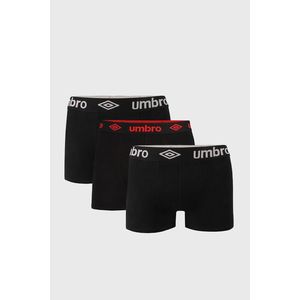 3 PACK černych boxeriek Umbro vyobraziť