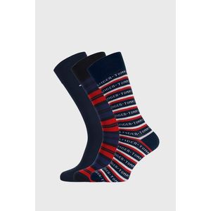 3 PACK modro-červených ponožiek Tommy Hilfiger Gift vyobraziť