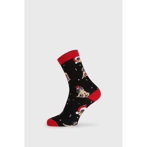 Dámske vianočné ponožky Pug vyobraziť