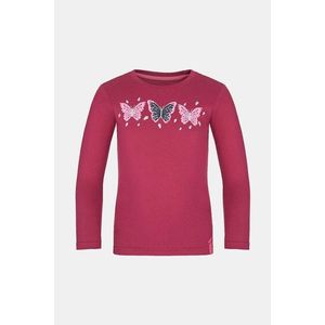 Dievčenské tričko LOAP Bifie tmavo-ružové vyobraziť