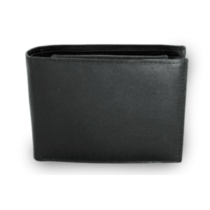 Černá pánská kožená peněženka vyobraziť