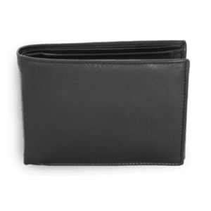 Černá pánská kožená peněženka s vnitřní zápinkou vyobraziť