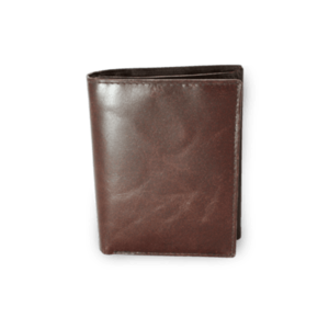 Tmavě hnědá pánská kožená peněženka a dokladovka vyobraziť