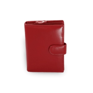 Červená dámská kožená peněženka se zápinkou vyobraziť