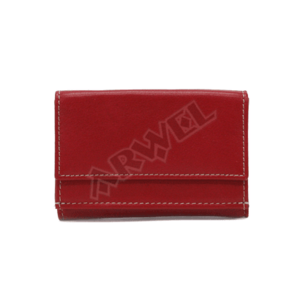 Červená dámská kožená mini peněženka vyobraziť