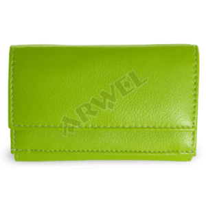 Zelená dámská kožená mini peněženka vyobraziť