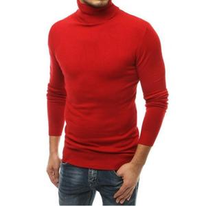 Pánsky rolákový sveter červený vyobraziť