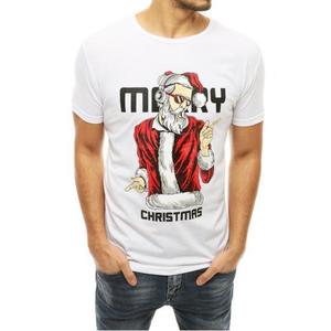 Pánske vianočné tričko s potlačou White vyobraziť