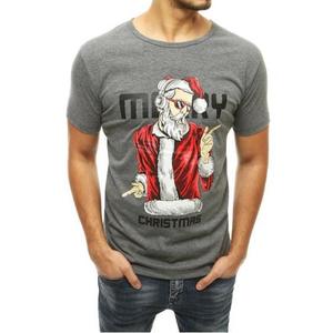 Pánske vianočné tričko s potlačou Dark Grey vyobraziť