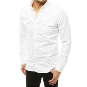 Pánska džínsová košeľa biela vyobraziť