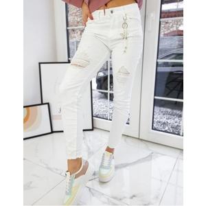 Dámske džínsové nohavice OLYMPIA biela vyobraziť