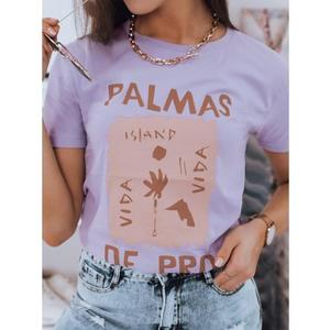 Dámske tričko s nápisom PALMASfialová vyobraziť