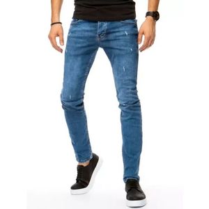 Pánske džínsové nohavice LINES modrá vyobraziť