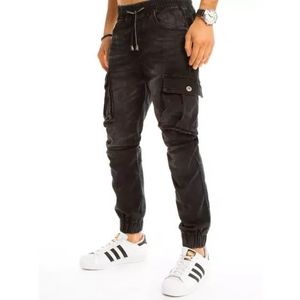 Pánske džínsové nohavice JOGGER čierne vyobraziť