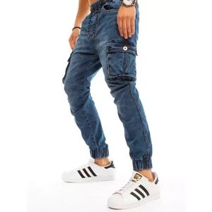 Pánske džínsové tepláky modré vyobraziť