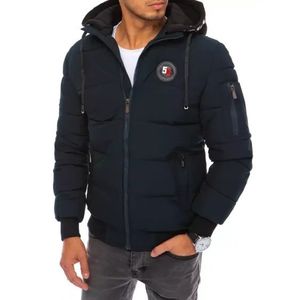 Pánska športová zimná bunda s kapucňou STAMP modrá vyobraziť