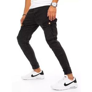 Pánske džínsy jogger čierne vyobraziť