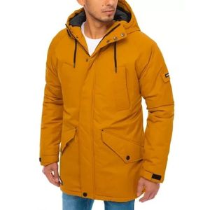Pánska zimná bunda s kapucňou STORM žltá vyobraziť