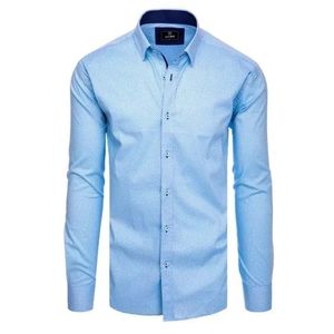 Pánska košeľa so vzorom POLE modrá vyobraziť