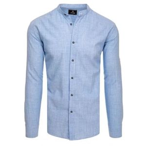 Pánska košeľa bez goliera STORM modrá vyobraziť