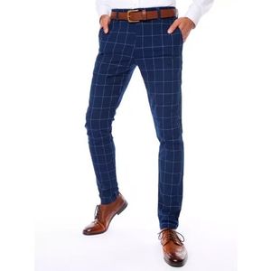 Pánske elegantné nohavice so vzorom TORO modrá vyobraziť