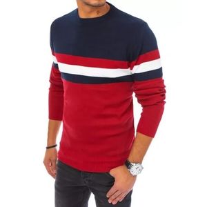 Pánsky zimné sveter pruhovaný LARO červená vyobraziť