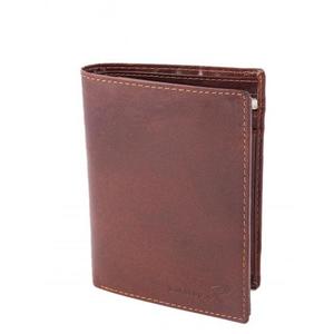 Hnedá pánska peňaženka z mäkkej kože vyobraziť