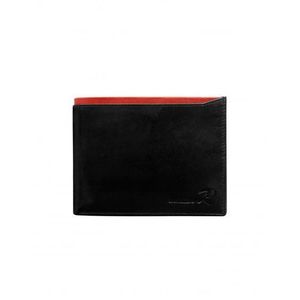 Pánska horizontálna peňaženka s červeným modulom vyobraziť