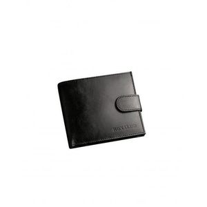 Pánska čierna kožená peňaženka horizontálna vyobraziť