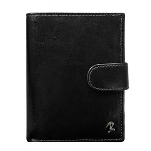 Pánska čierna kožená peňaženka s prackou vyobraziť