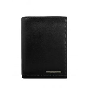 Pánska čierna kožená peňaženka s priehradkami vyobraziť
