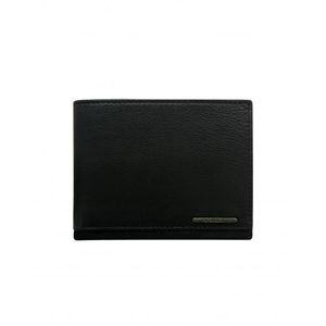 Pánska horizontálna kožená peňaženka čierna vyobraziť