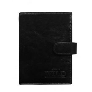 Čierna pánska kožená peňaženka s prackou vyobraziť