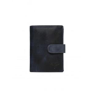Pánska tmavomodrá peňaženka s chlopňou vyobraziť