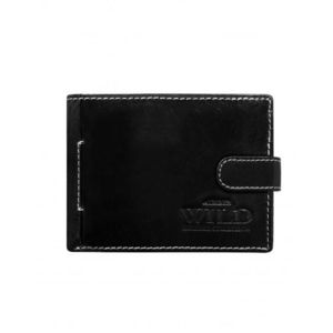 Pánska čierna peňaženka s chlopňou vyobraziť