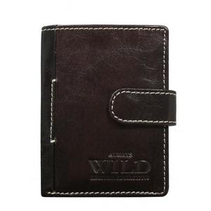 Hnedá vertikálna peňaženka s chlopňou vyobraziť