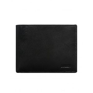 Horizontálna čierna pánska peňaženka vyobraziť