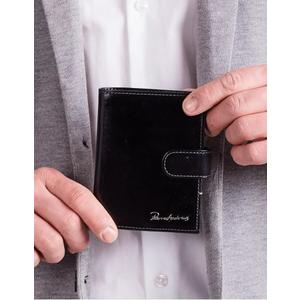 Čierna elegantná pánska kožená peňaženka vyobraziť