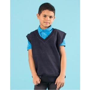 Námořnícky modrý chlapčenský sveter bez rukávov vyobraziť