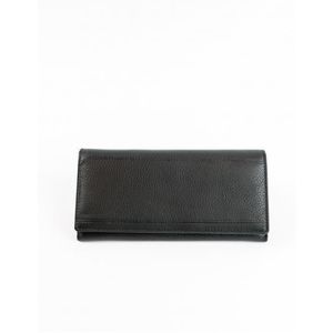 Pánska dlhá horizontálna kožená peňaženka čierna vyobraziť