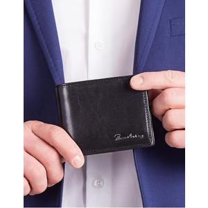 Pánska podlhovastá kožená peňaženka čierna vyobraziť