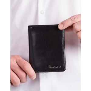 Pánska vertikálna elegantná peňaženka Black vyobraziť