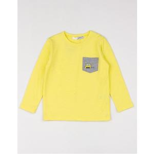 Žlté detské tričko s vreckom vyobraziť
