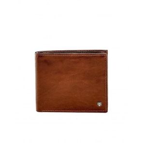 Hnedá malá elegantná kožená peňaženka vyobraziť