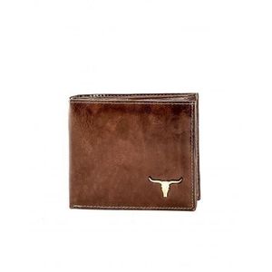 Hnedá pánska peňaženka z pravej kože vyobraziť