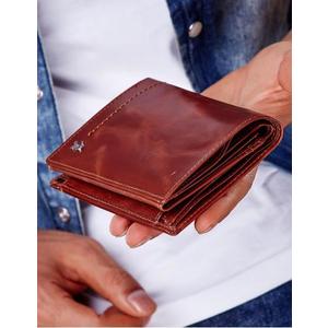 Pánska hnedá peňaženka z pravej kože vyobraziť