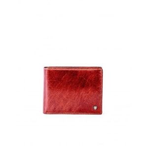 Hnedá peňaženka z pravej kože s priehradkami vyobraziť