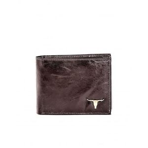 Čierna kožená pánska peňaženka vyobraziť