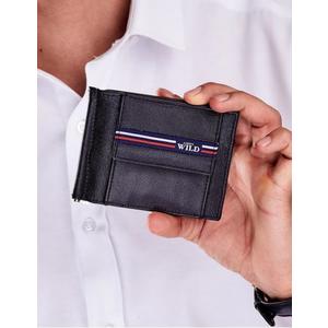 Čierna pánska kožená peňaženka s vonkajším vreckom vyobraziť